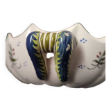 Old Rouen earthenware empty pocket cup