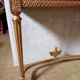 Console en bois doré et marbre style Louis XVl