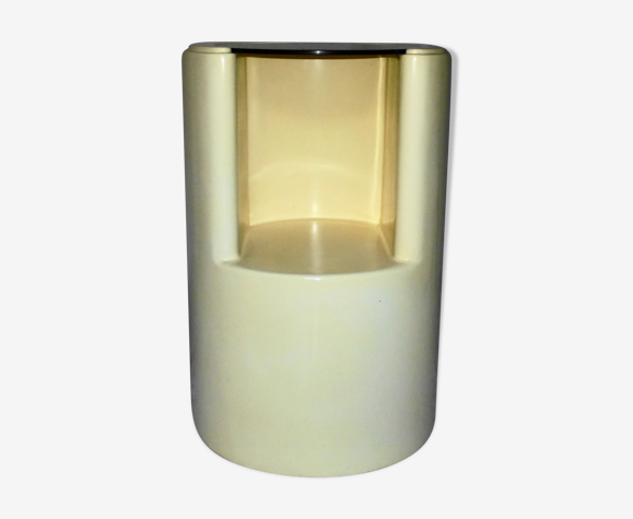 Table de chevet cylindrique en fibre de verre des années 60