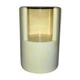 Cylindrical fiberglass bedside table from the 60s