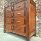 Large Art Deco chest of drawers, vintage antique furniture.