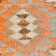 Orange & Beige Tribal Oushak Runner Rug, 88x362Cm