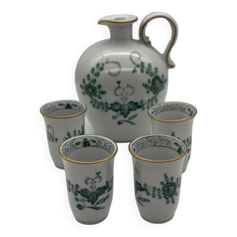 Liqueur complète, porcelaine de Meissen, années 1920