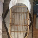 Baby wicker cradle
