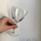 Set of 5 engraved wine glasses star model 50s