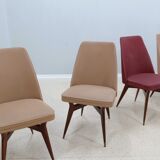 Melchiorre Bega mid century chairs 1950s, set of 4