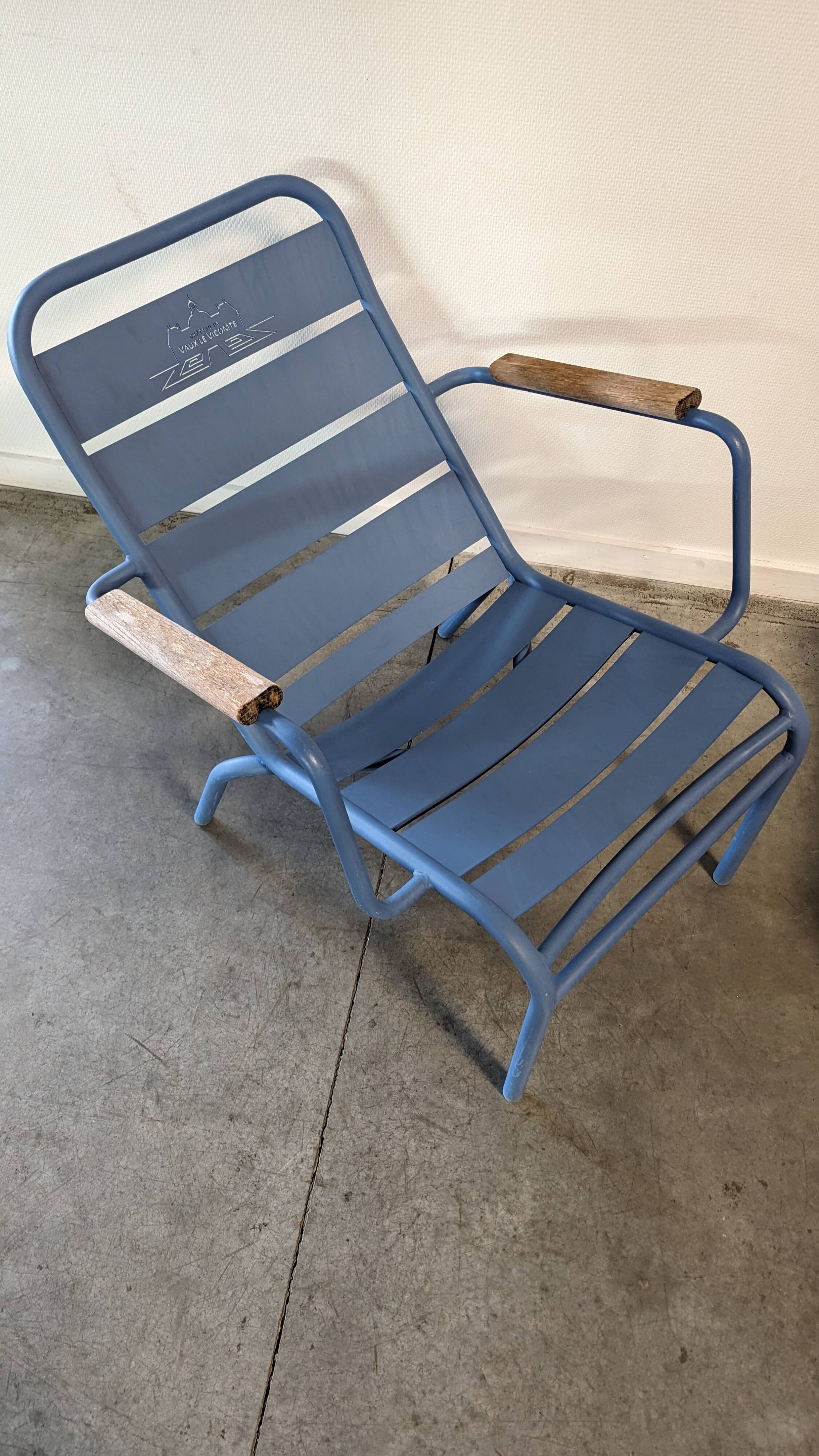 Edmond & fils - 1 Armchair + 1 Stool VAUX-LE-VICOMTE 007 - Tuileries collection