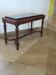 Coffee table - black marble top - Louis XIII style - H-shaped crossbar base