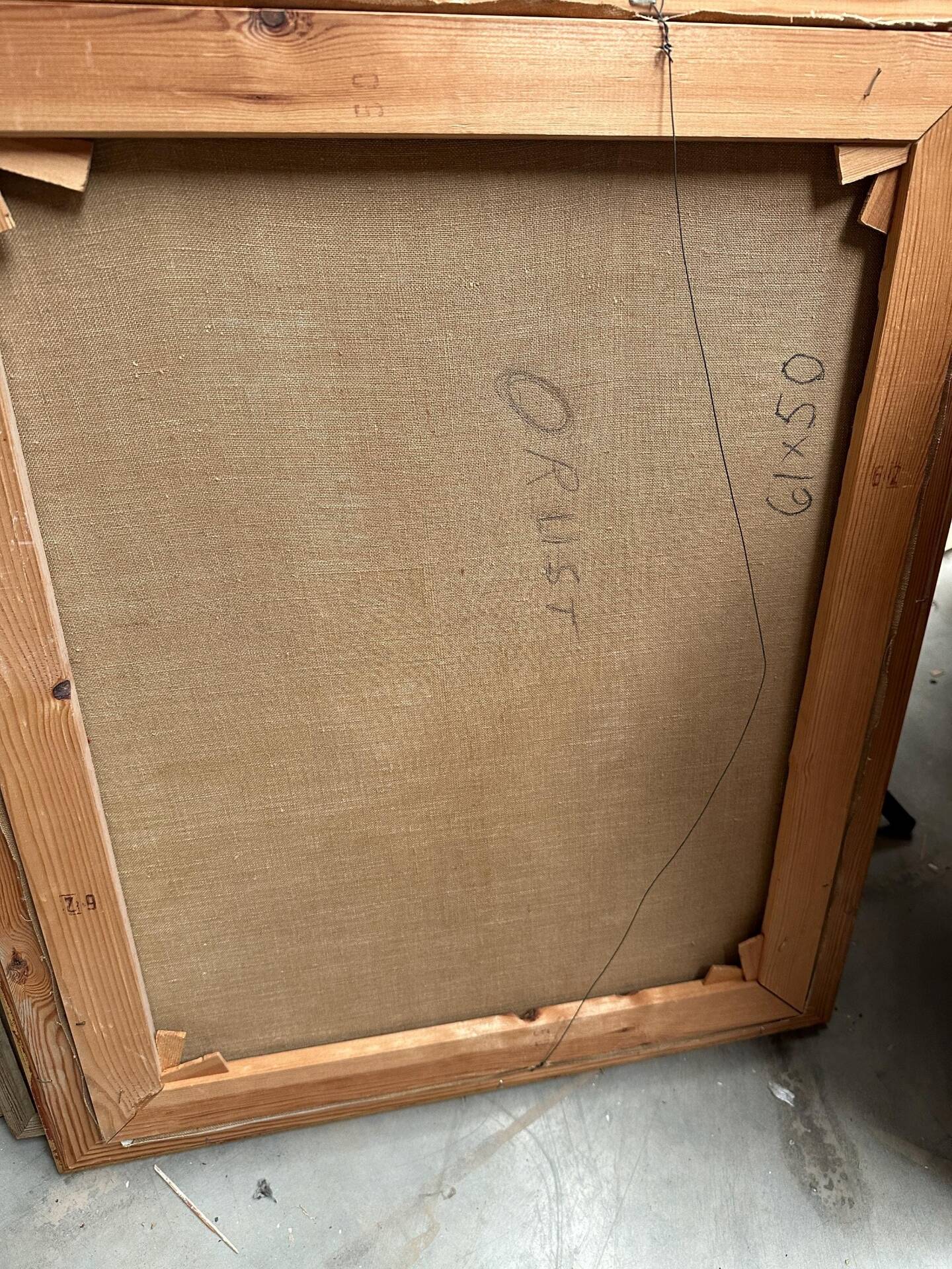 Huile sur toile suédoise – “Orust” par Wilgot Olsson – Signé – Vintage