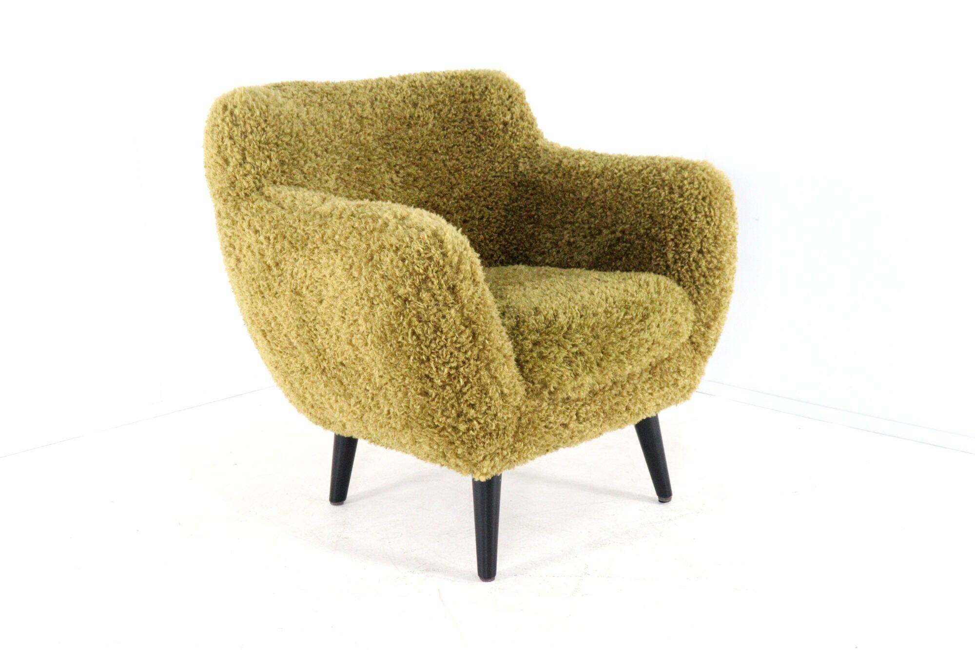 Fuzzy Doodle Armchair Fully Restored - new upholstery