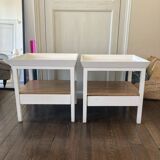 Lot de 2 tables de chevet Blanc d’Ivoire