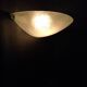 Drimmer Half-Moon Wall Lamp in worked glass 40 cm
