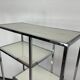 Mid-century modern chrome shelf by Milo Baughman