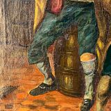 Edouard John E. Ravel is an artist born in Switzerland in 1847 and died in 1920, HST tavern scene