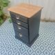 Commode chiffonnier patine noire
