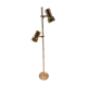 Danish reading lamp 2 height-adjustable reflectors in gold brass Frandsen