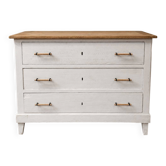 Commode ancienne en sapin massif relookée