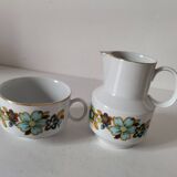 tasse à thé et pot à lait Manufacture Winterling Marktleuthen Bavaria