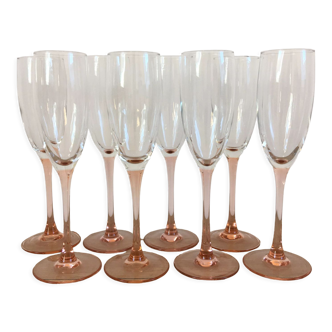 Flûtes à champagne Luminarc pied rose
