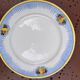 Set of 10 flat plates Boch Frères La Louvière – Art Deco fruit design