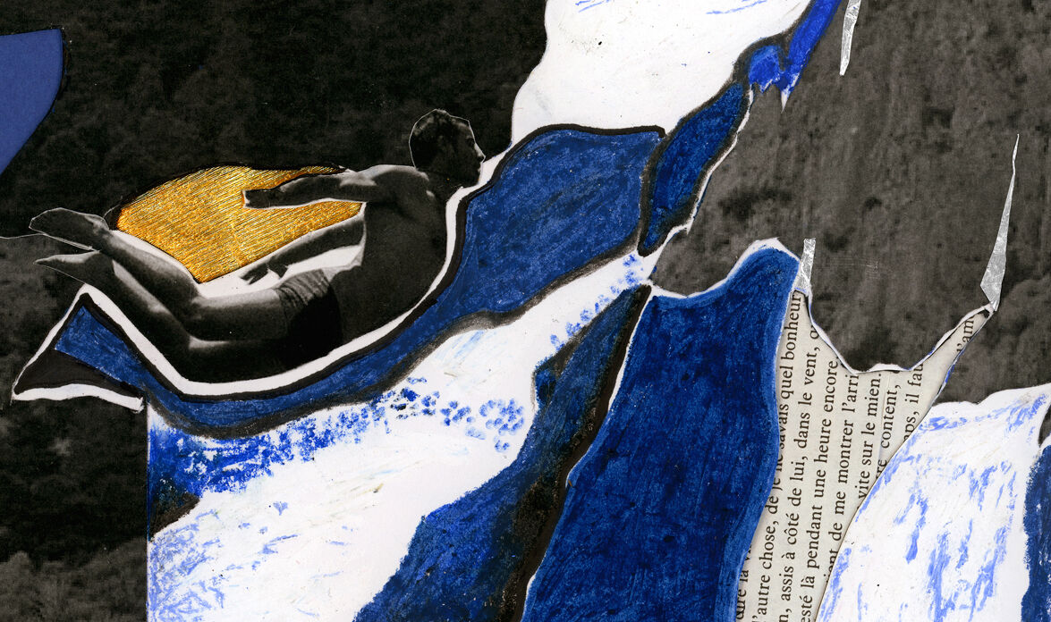 Collage "blue mountain"