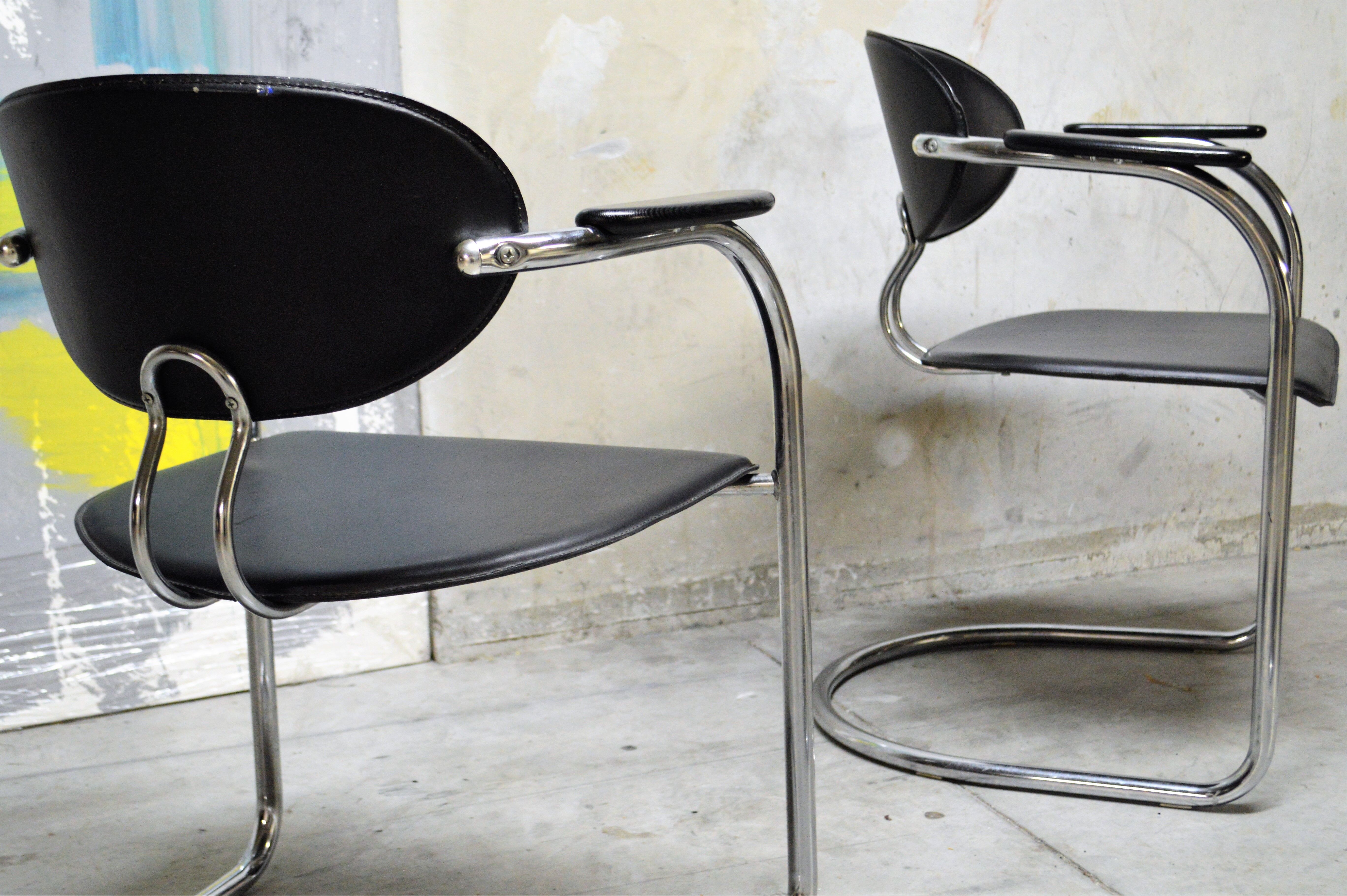 Vintage chairs from the 80s Bauhaus design