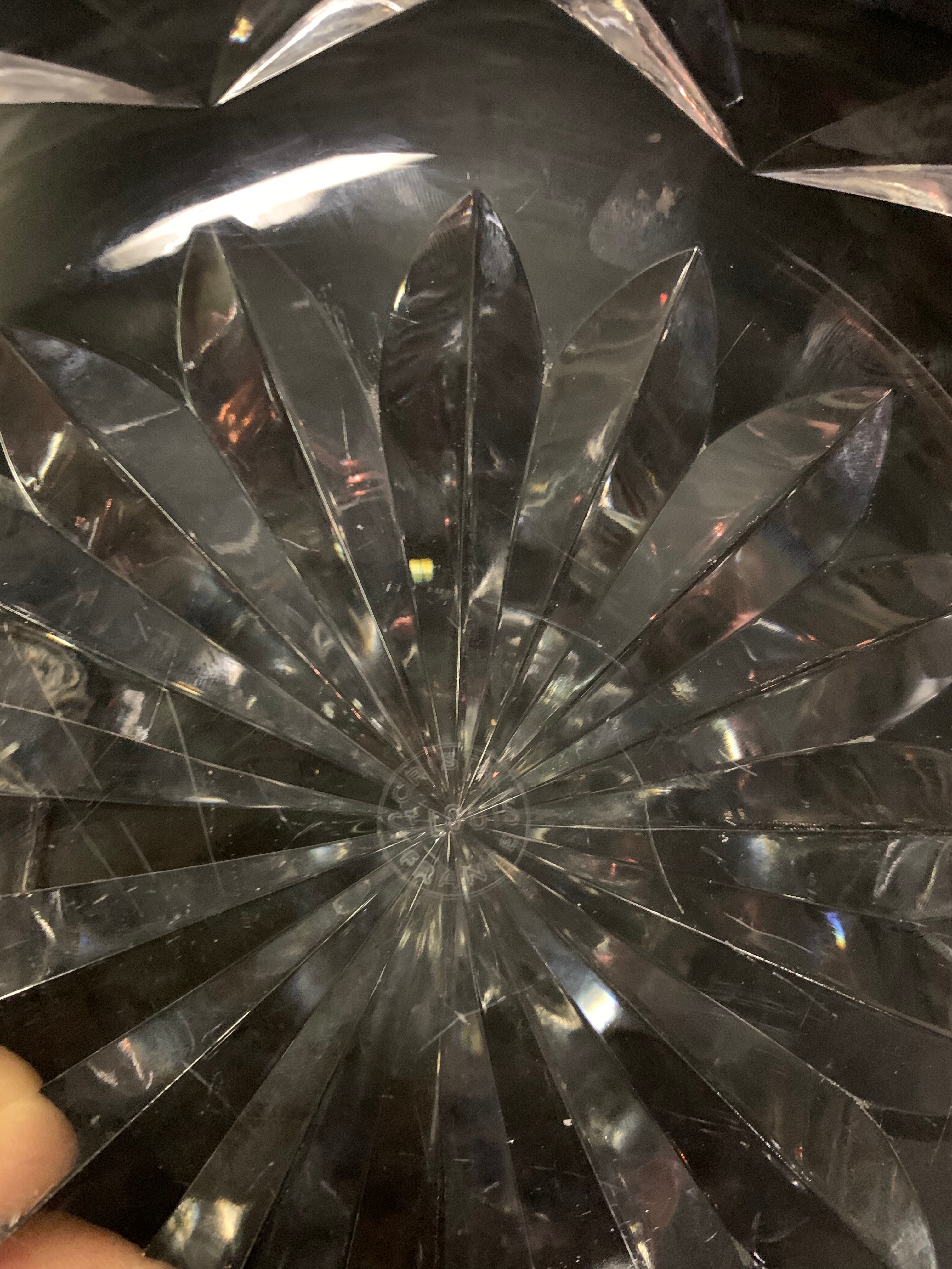 Saint Louis, crystal fruit cup