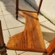 Vintage console hairdresser in walnut, Art Deco Louis Philippe style.
