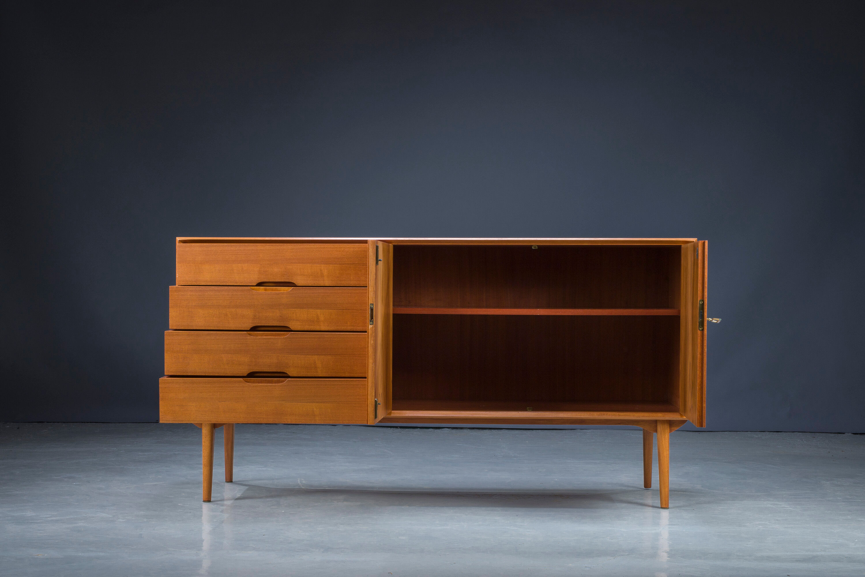Mid-Century Teak Sideboard by Rex Raab for Wilhelm Renz, Germany, 1960s