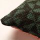 Handwoven Indian Kantha cushion cover in green and black.