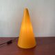 Lampe Teepee en verre Jaune orangé, années 1980-1990