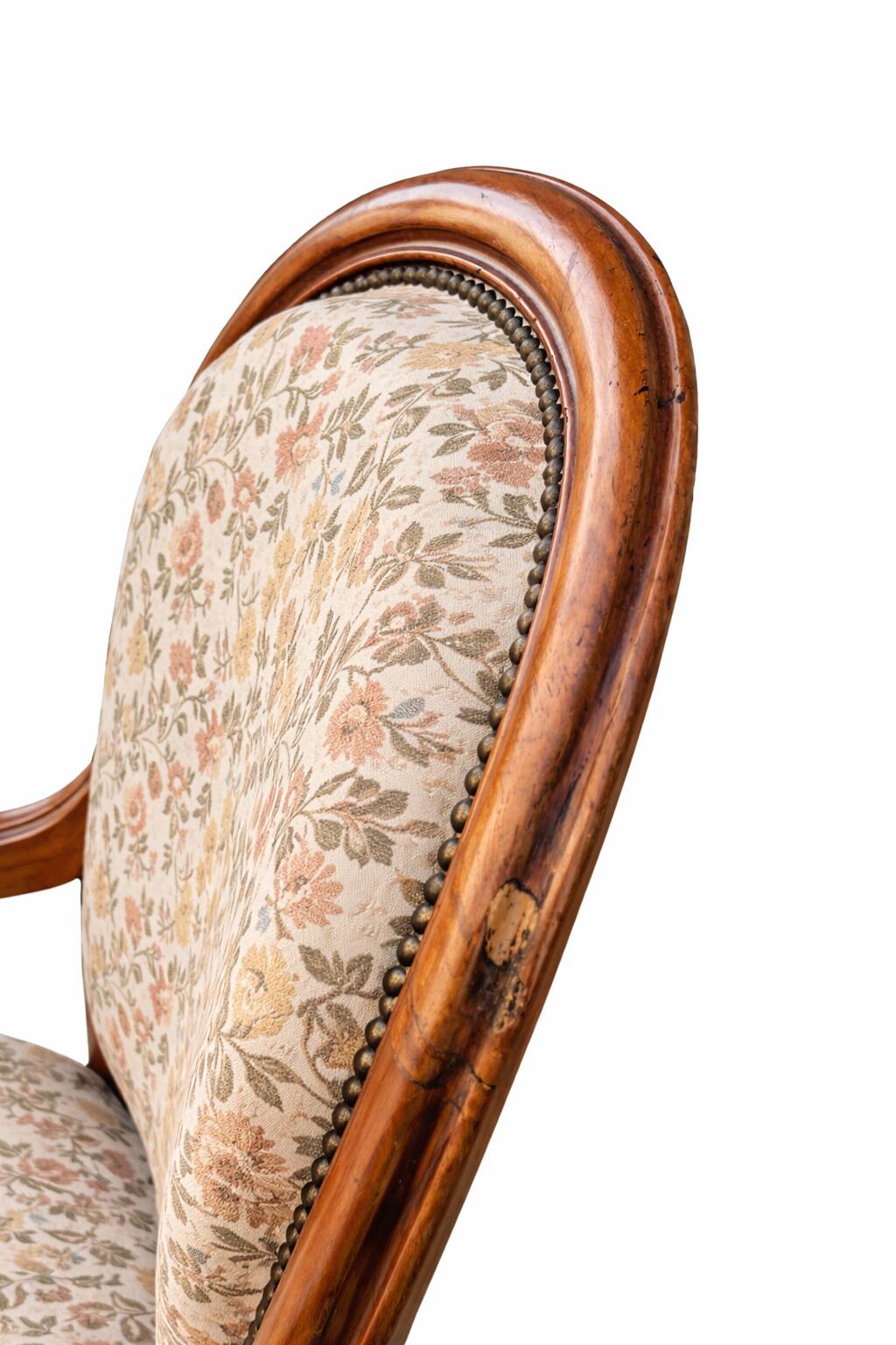 Paire de fauteuils Voltaire Louis Philippe en acajou, XIX Siècle