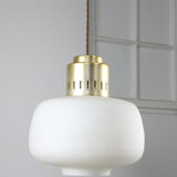 Mid-century Opaline Pendant Lamp