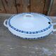 Soupière ancienne Villeroy & Boch - décor fleurs bleues