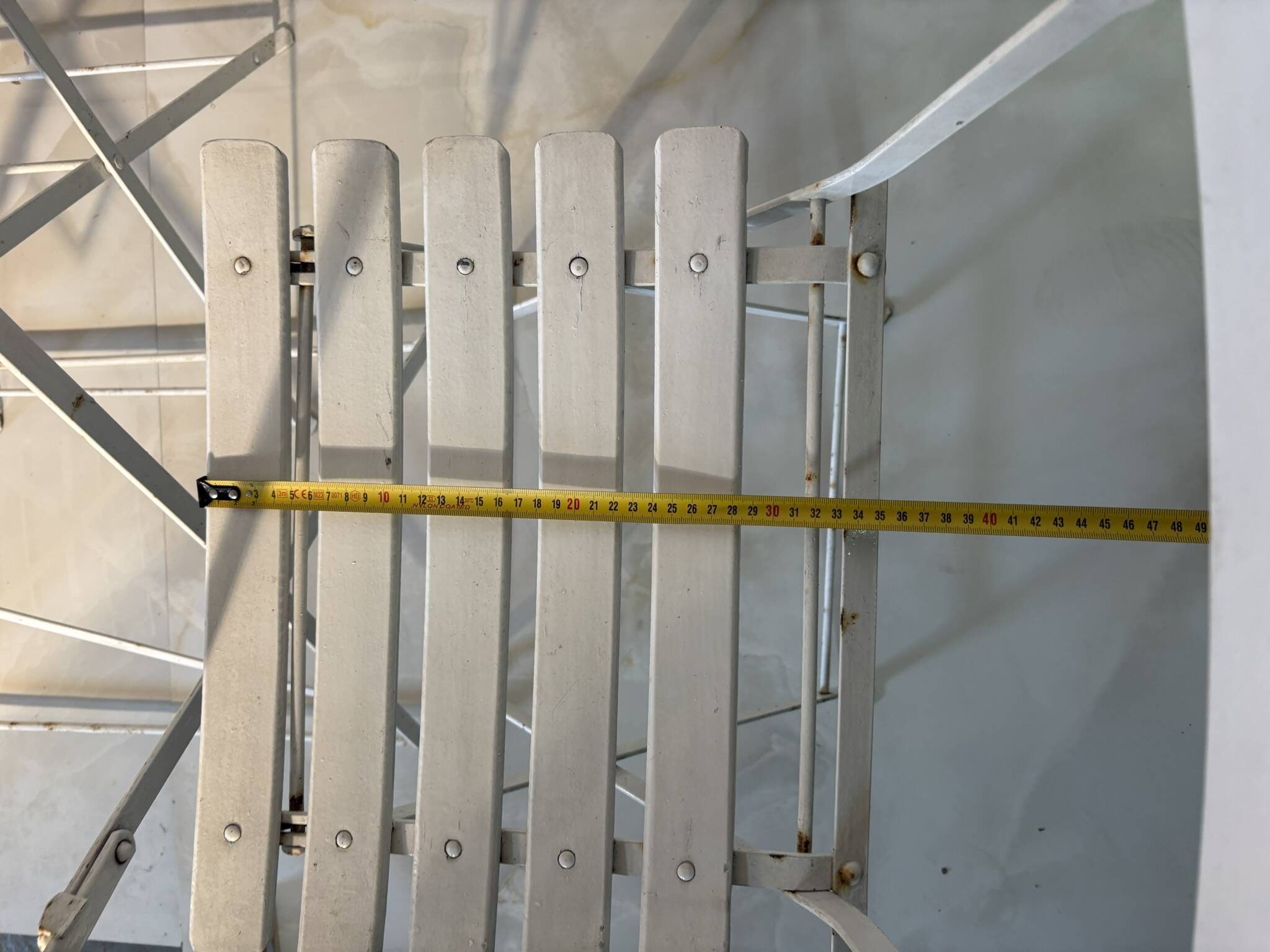 Bistro-style folding garden furniture set – table and 3 chairs