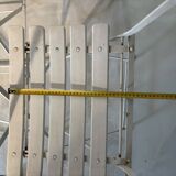 Bistro-style folding garden furniture set – table and 3 chairs