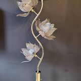 Hollywood Regency Lotus Flower Floor Lamp