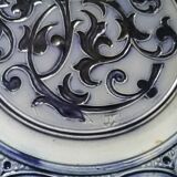 Set of 2 old 18th blue Delfware plates