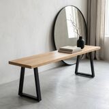 Large Pyramid bench HAY in oak - 250 cm - design by Wim Rietveld