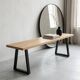 Large Pyramid bench HAY in oak - 250 cm - design by Wim Rietveld
