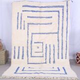 Handmade wool Berber rug 250x150 cm
