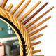 Vintage rattan sun mirror