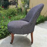 Fauteuil crapaud restauré