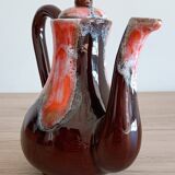 Vallauris earthenware teapot and coffee pot from the 70s