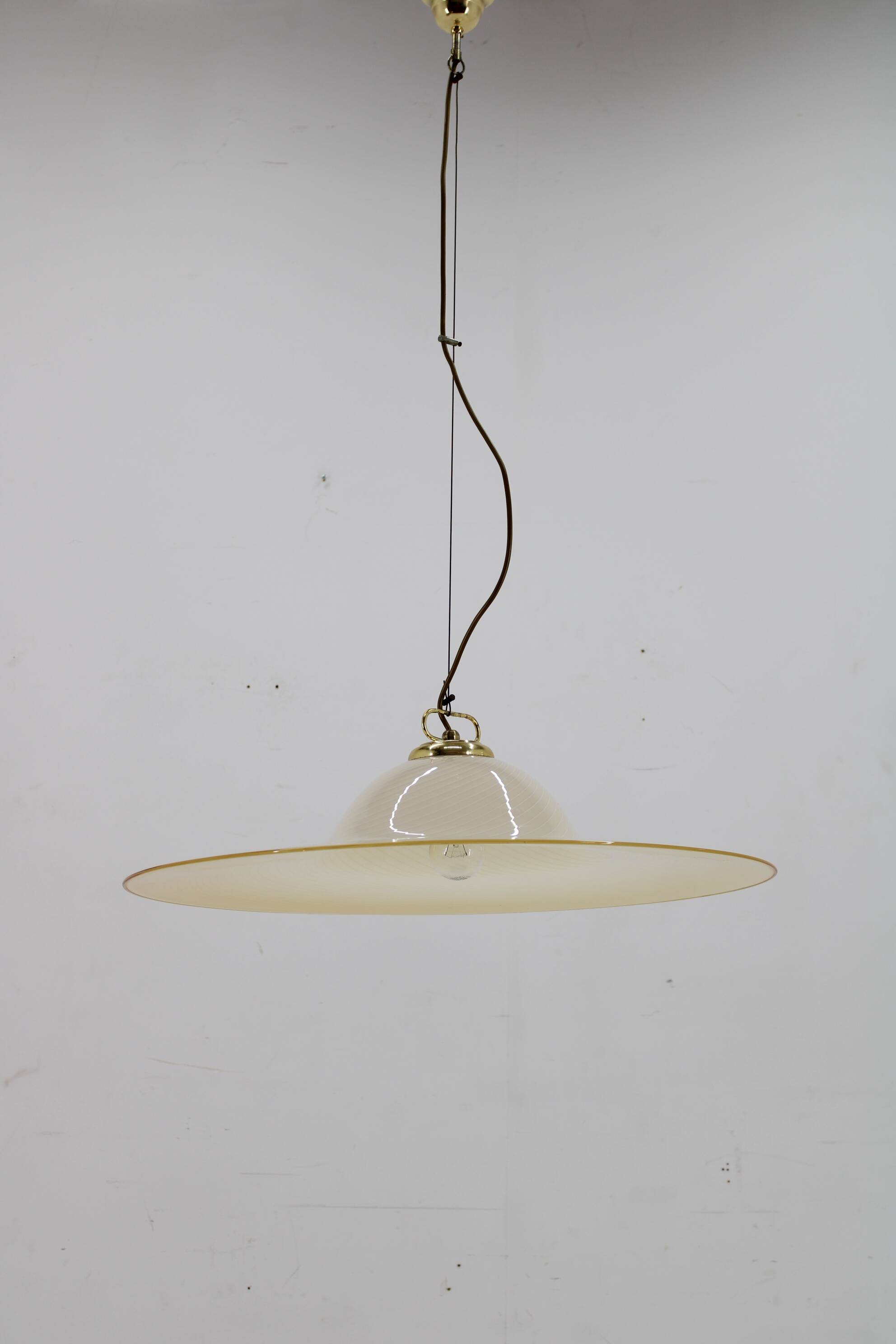 1960s Italian Glass Pendant Lamp