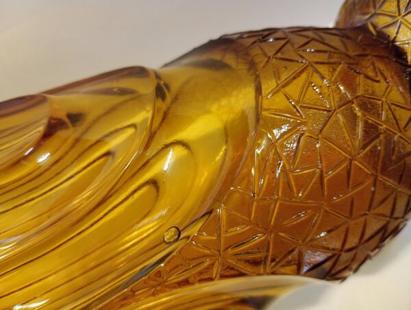 Paire de vases ambrés fait en Belgique ''Henri Heemskerk'' art déco vers 1930