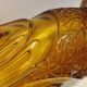 Pair of amber vases made in Belgium "Henri Heemskerk" art deco circa 1930