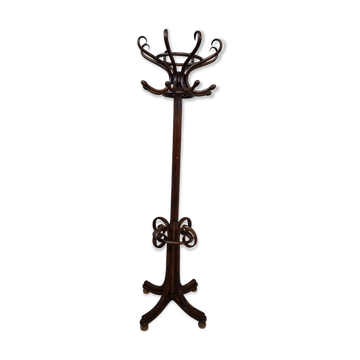 Porte-manteau élégant en colonne style Thonet