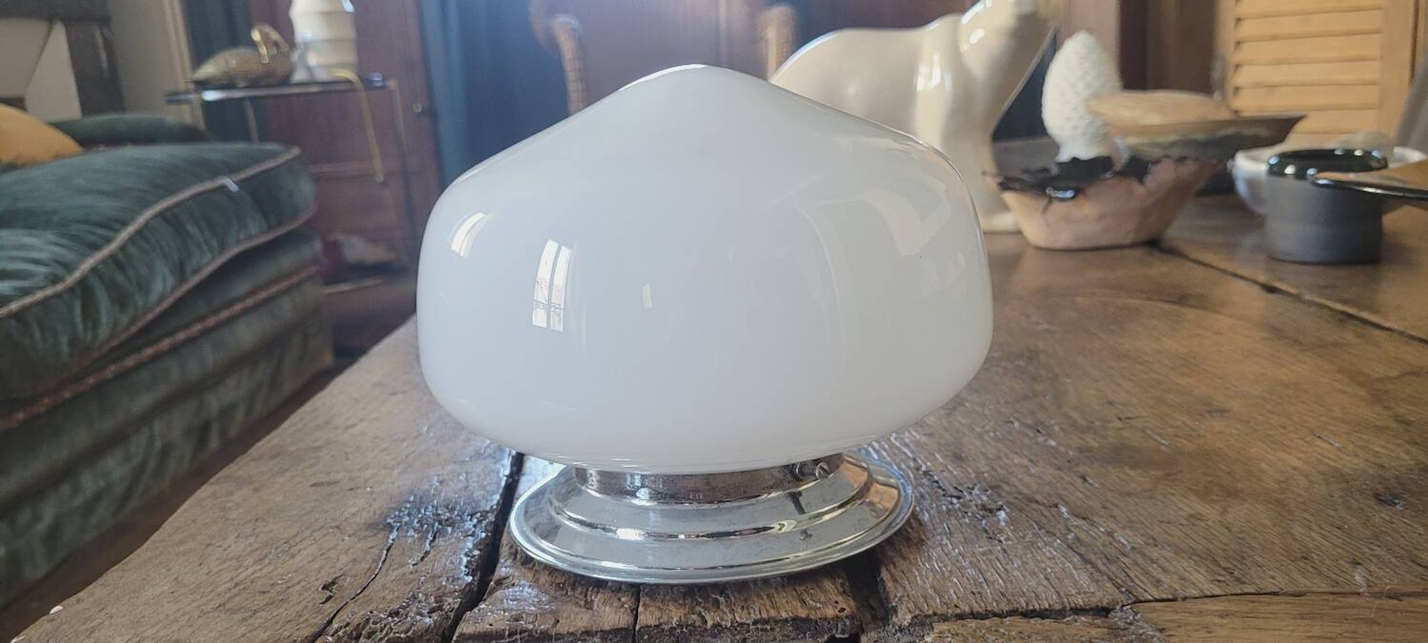 Opaline ceiling light