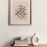 Painting on paper - abstract painting b107 - signed Eawy